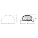Envision LED-WPFC-SC-3P80-TRI-BL-PC Wall Pack: CIRCLE-Line Down, 80/64/48w, Black