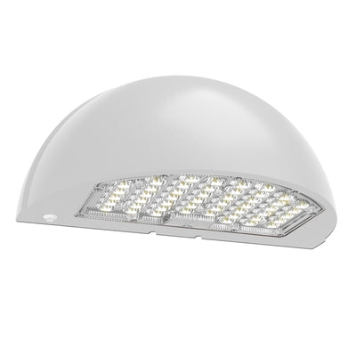 Envision LED-WPFC-SC-3P80-TRI-WH-PC Wall Pack: CIRCLE-Line Down, 80/64/48w, White