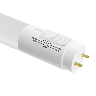 Envision LED-T8-DF-GL-2FT-8W-5CCT 2 FT T8 Glass + PC Coating TRIPLE FIT Ballast, or AC Direct Single/Double (FROSTED LENS)
