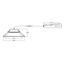 Envision LED-CMDEX-8-3M30-5CCT-CUNV 8" External Commercial Downlight: CMD-Line, 30/22/16w, White