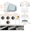 Envision LED-WPFA-3P60-TRI-WH-CUNV-PC Wall Pack: OPTIC-Line, 60/50/40w, White