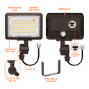 Envision LED-FL-30W-TRI-BZ-KNYK-PC Mini Flood: XS-Line 1/2" Knuckle & Yoke Included, Bronze