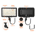 Envision LED-FL-3P100-TRI-BL-KNYK-PC Mini Flood: XS-Line 1/2" Knuckle & Yoke Included, 100/80/60, Black