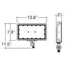 Envision LED-FL-3P150-TRI-BZ-KNYK-PC Mini Flood: XS-Line 1/2" Knuckle & Yoke Included, 150/120/100w, Bronze