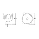 Envision LED-MR8-2.5W-30K-38D-BL MR-8 LED Lux-Line, Black