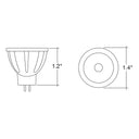Envision LED-MR11-2.5W-27K-38D-BL MR-11 LED Lux-Line, Black