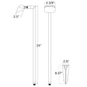 Envision PL-S-24-BR-MBL-12V Path Light: Spot Style, Matte Black
