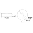 Envision STKC-1/2-BR-ORB Brass Stake Cover, Oil Rubbed Bronze