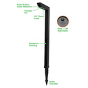 Envision LED-PL-L-21-5W-RGB+5CCT-ALM-BL-LV Path Light: L-Shape Style 21" Height, Black