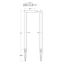 Envision LED-PL-L-21-5W-RGB+5CCT-ALM-BL-LV Path Light: L-Shape Style 21" Height, Black