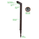 Envision LED-PL-L-21-5W-RGB+5CCT-ALM-BZ-LV Path Light: L-Shape Style 21" Height, Bronze