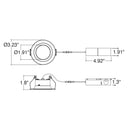 Envision LED-RDL-EX-2-3P8-5CCT-WH-SM 2" Retrofit Downlight: RDL-Line, 8/6/4w, White