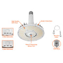 Envision LED-RHBL-3P160-TRI-EX39 High Bay Replacement Lamp 3CCT + 3 Power Select, 160/140/120w, Clear