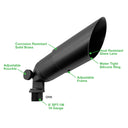 Envision BLT-BR-MBL-12V-1 Landscape Bullet Light - MR-11: Style 1: Small, Matte Black