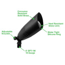 Envision BLT-BR-MBL-12V-3 Landscape Bullet Light - MR-16: Style 3: Traditional, Matte Black