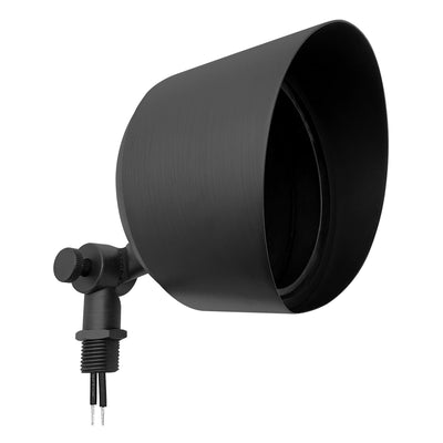 Envision FL-LG-RD-BR-MBL-12V Landscape Flood Light: Large Round, Matte Black