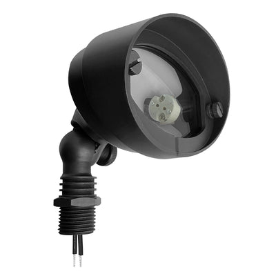 Envision FL-SM-RD-BR-MBL-12V Landscape Flood Light: Small Round, Matte Black