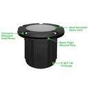 Envision IGL-FL-BR-MBL-12V In-Ground Light: Flat Open Lens, Matte Black
