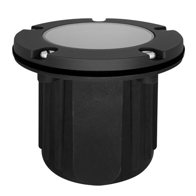 Envision IGL-FL-BR-MBL-12V In-Ground Light: Flat Open Lens, Matte Black