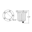Envision IGL-FL-BR-ORB-12V In-Ground Light: Flat Open Lens, Oil Rubbed Bronze