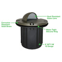Envision IGL-HM-BR-ORB-12V In-Ground Light: Half Moon Lens, Oil Rubbed Bronze