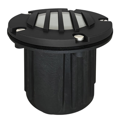 Envision IGL-RB-BR-MBL-12V In-Ground Light: Ribbed Lens, Matte Black