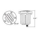 Envision IGL-RB-BR-ORB-12V In-Ground Light: Ribbed Lens, Oil Rubbed Bronze