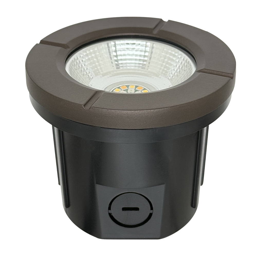 Envision LED-IGL-FL-5W-RGB+5CCT-ALM-BZ-LV In-Ground Light: Flat Open Lens, Bronze