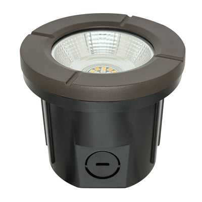 Envision LED-IGL-FL-5W-RGB+5CCT-ALM-BZ-LV In-Ground Light: Flat Open Lens, Bronze