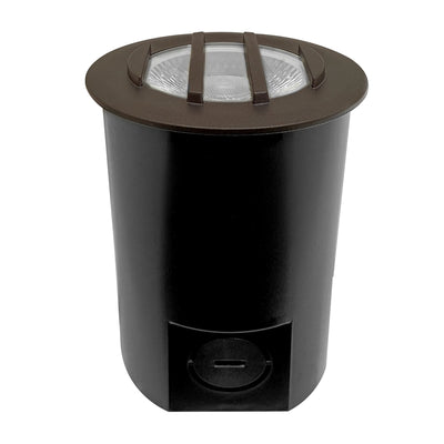 Envision LED-IGLS-RB-9W-5CCT-ALM-BZ-LV In-Ground Light - Small: Ribbed Lens, Bronze