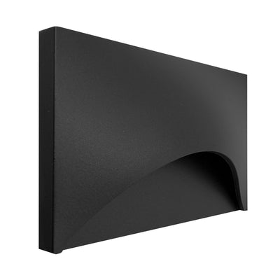 Envision LED-STEP-SC-3W-5CCT-HZ-ALM-BL-LV Landscape Step Light - Horizontal - Semi-Circle, Black