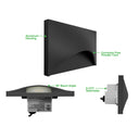 Envision LED-STEP-SC-3W-5CCT-HZ-ALM-BL-LV Landscape Step Light - Horizontal - Semi-Circle, Black