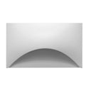 Envision LED-STEP-SC-3W-5CCT-HZ-ALM-WH-LV Landscape Step Light - Horizontal - Semi-Circle, White
