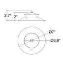 Envision PL-H-ALM-BZ-DT Path Light Cap: Double Top, Bronze