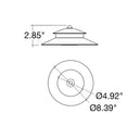 Envision PL-H-BR-MBL-3 Path Light Cap: Style 3, Matte Black