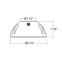 Envision SM-1/2-BR-MBL Brass 1/2" Surface Mount, Matte Black