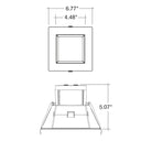 Envision LED-CMDSQ-6-3M16-5CCT-UNV 6" Square Commercial Downlight: CMD, 16/12/8w, White
