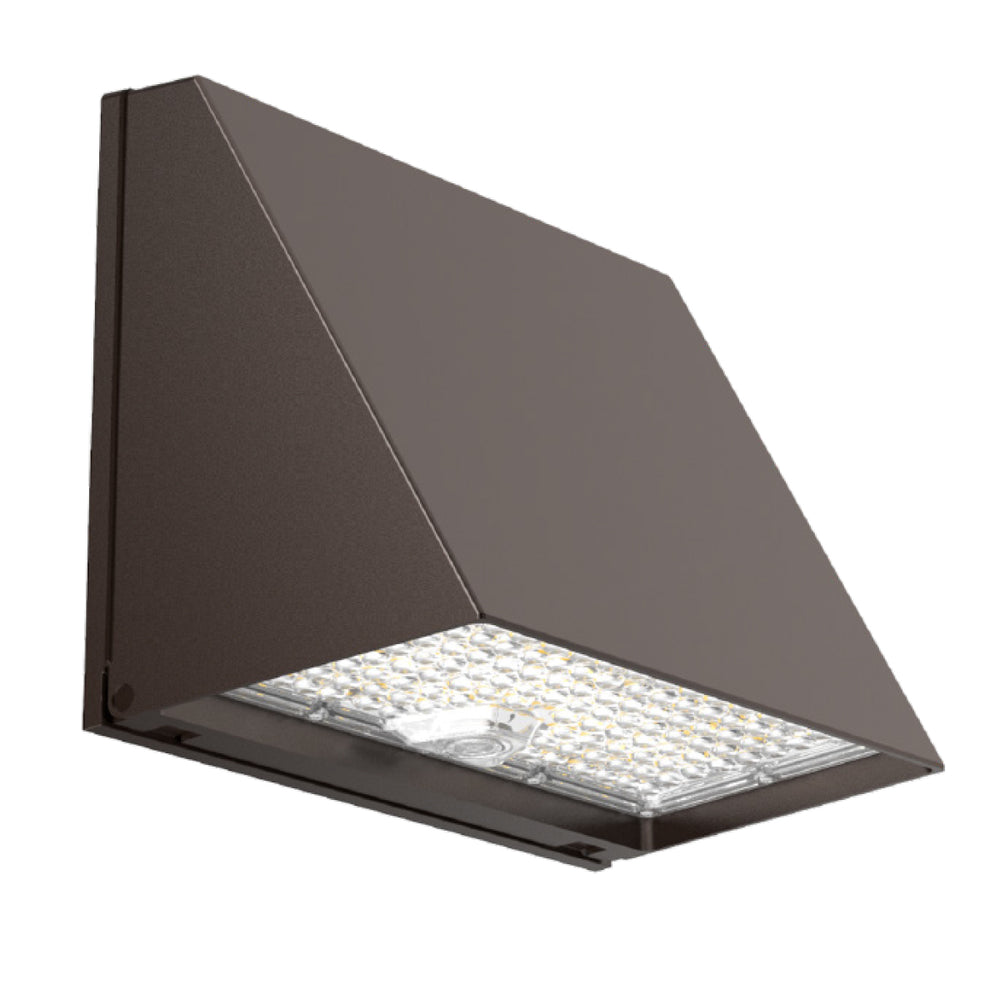 Envision LED-WPFC-TRZ-5P120-TRI-BZ-PC Wall Pack: FC-Trap-Line: Sensor Ready, 120/110/100/90/80W, Bronze