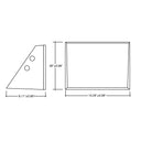 Envision LED-WPFC-TRZ-5P120-TRI-BZ-PC Wall Pack: FC-Trap-Line: Sensor Ready, 120/110/100/90/80W, Bronze