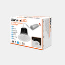 Envision LED-DLJBX-TML-2R-8W-5CCT-WH 2" Round Downlight: Trimless-Line, White