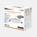 Envision LED-SL-PNL-4R-3P12W-5CCT-WH 4" Round Slim Panel Wafer Downlight, 12/10/8w, White