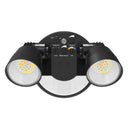 Envision LED-XSL2R-2P25-TRI-BL-PIR Security Light - Round Double Head PIR, 25/16W, Black