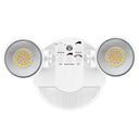 Envision LED-XSL2R-2P25-TRI-WH-PIR Security Light - Round Double Head PIR, 25/16W, White