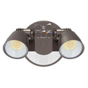 Envision LED-XSL2R-2P25-TRI-BZ-PIR Security Light - Round Double Head PIR, 25/16W, Bronze
