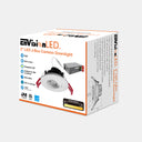 Envision LED-DLJBX-ADJ-3-6W-3WD-WH-R 3" Gimbal Downlight: SnapTrim-Line, Black