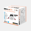 Envision LED-DLJBX-2-8W-5CCT-WW-SM 2" Smooth Downlight: SnapTrim-Line, White