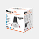 Envision LED-DLJBX-2-15W-5CCT-W/W-S-0/10V 2" Smooth Downlight: SnapTrim-Line, White