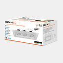 Envision LED-SQM3-TML-4-45W-5CCT-WH-20 4" Multiple Trimless: Triple Head, White