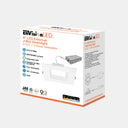 Envision LED-DL-SQ-EX-4-3P12-5CCT-WH-SM 4" External J-Box: SQ-Line, 12/10/8w, White