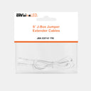 Envision JBX-EXT-6'-TRI 6' Extension Cable for fixture to J-Box, White